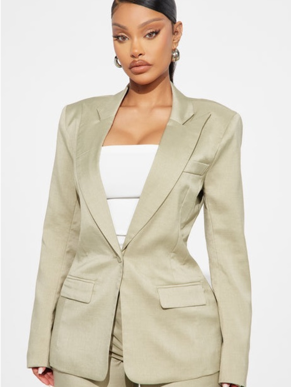 NWT Gianna Fitted Blazer - Sage X31